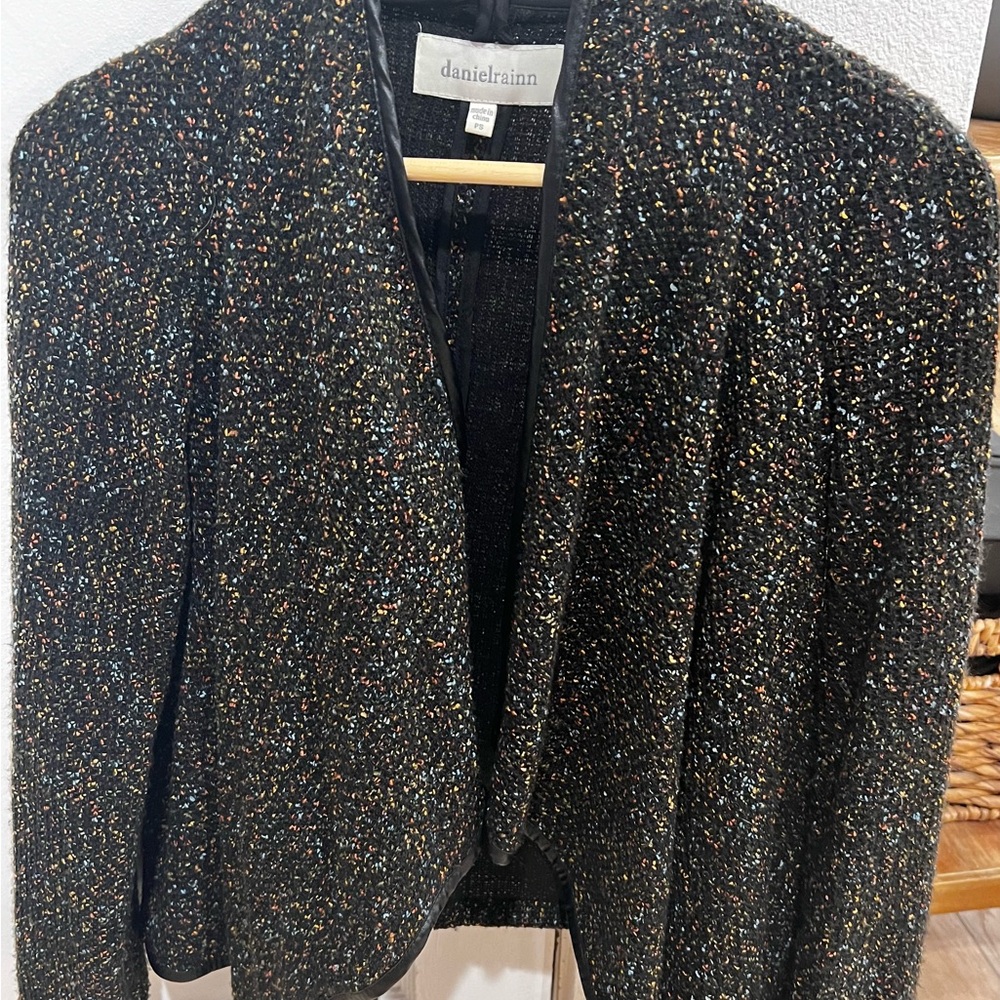 Daniel Rainn Women's Black Tweed Jacket